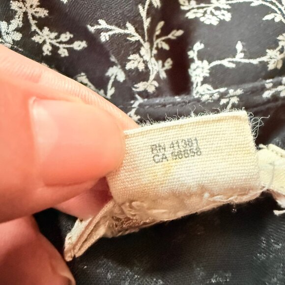 Denim & Supply Ralph Lauren Black & White Floral Babydoll Dress Size XS | Y2k - Picture 12 of 16